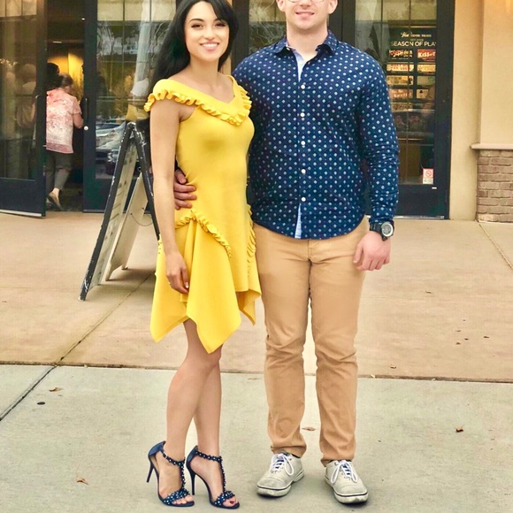 Yellow Ruffle C/MEO Collective Dress - Picture 2 of 9